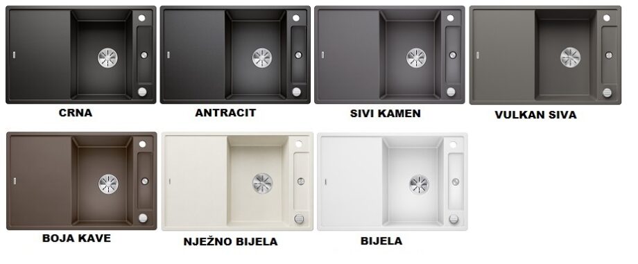 BLANCO AXIA III 45 S-F InFino silgranit™