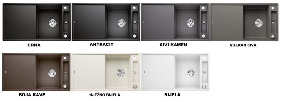BLANCO AXIA III 5 S-F InFino silgranit™