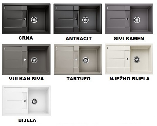 BLANCO METRA 45 S-F silgranit™
