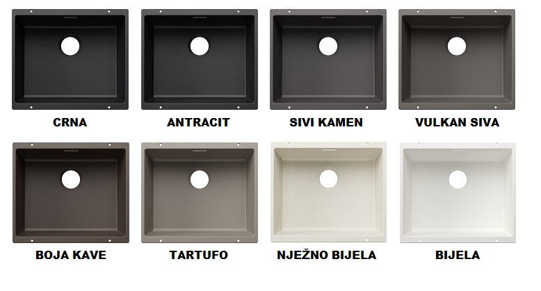 BLANCO SUBLINE 500-U InFino silgranit™ bez pribora