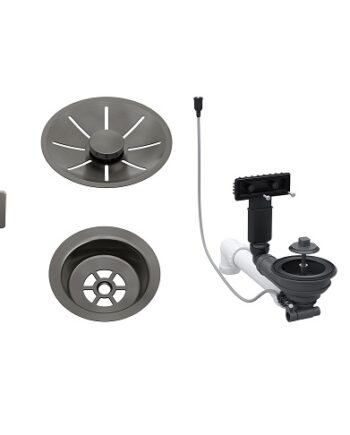 BLANCO SATIN DARK STEEL InFino pribor s dalj.upr. – 1 korito