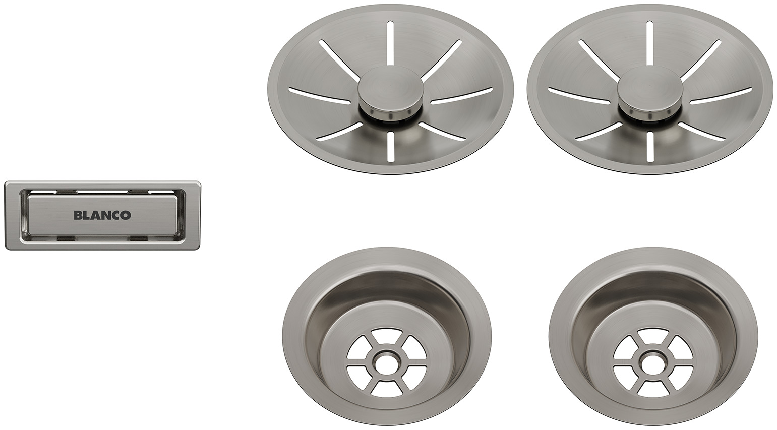 BLANCO SATIN PLATINUM InFino set – 2 korita