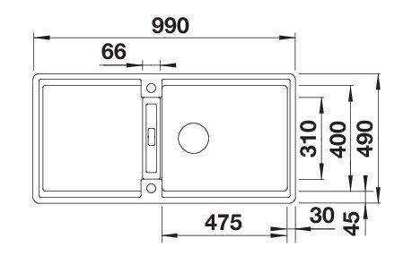 BLANCO ADIRA XL 6 S-F InFino silgranit™