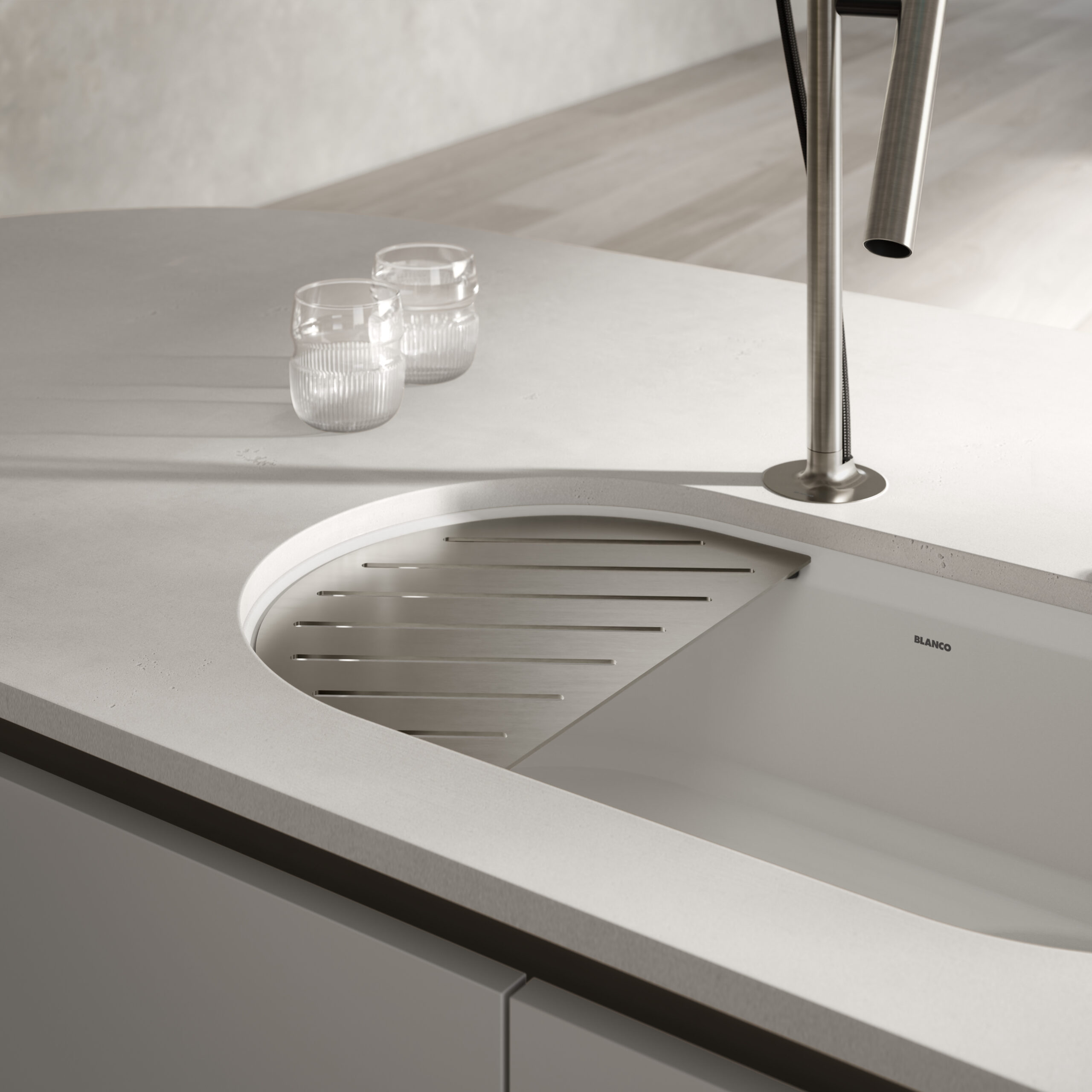 Sudoper BLANCO OOVALON 700-U velgranit