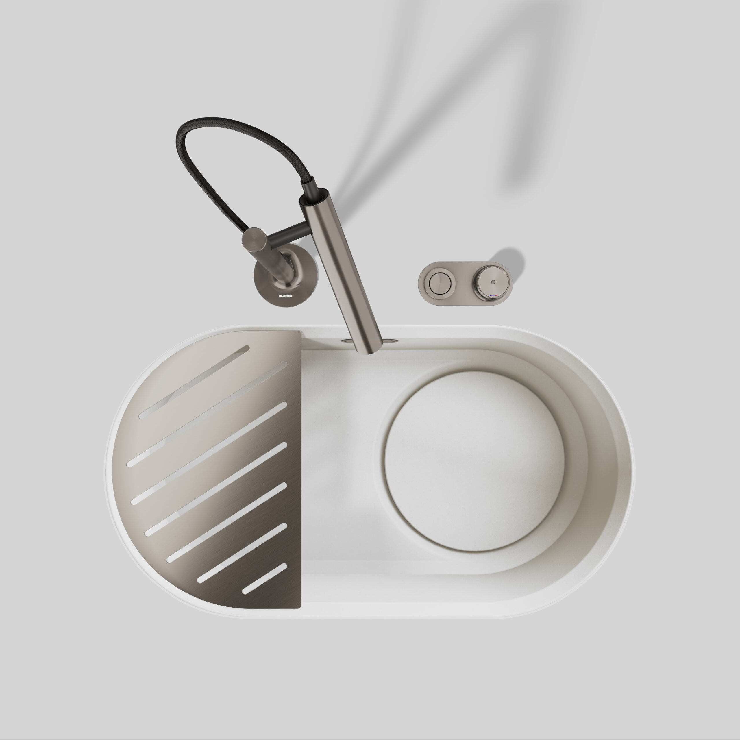 Sudoper BLANCO OOVALON 700-U velgranit